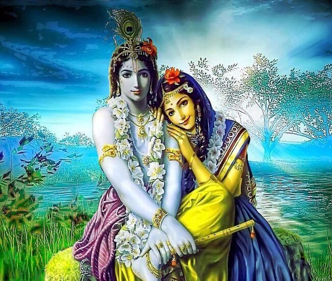 Radha and krishna love