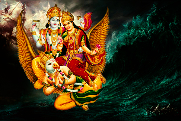 Lord Vishnu And Lakshmi Mata